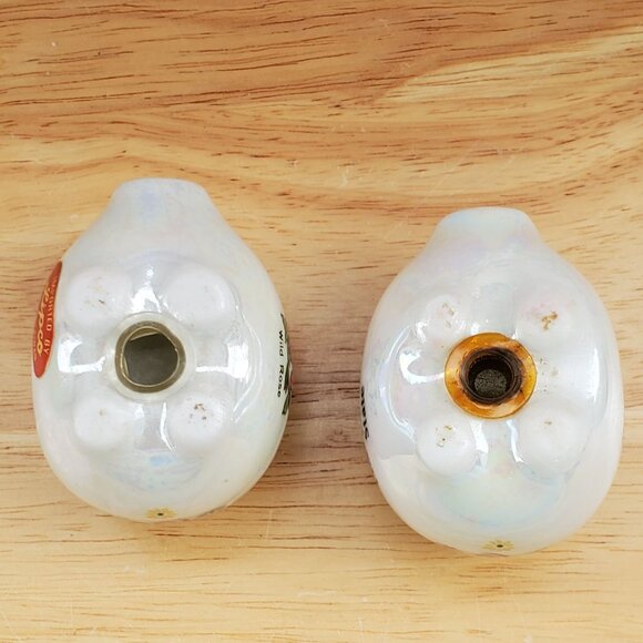 Vintage 1960s Lipco Iowa Hawkeye State Pig Salt & Pepper Shakers Ceramic Iridesc - Picture 14 of 16